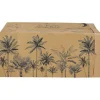 Tunnel de jeu pour chat carton motif palmier 60x27xH22cm