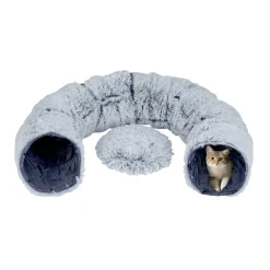 Tunnel et lit pour chat 2en1 Ø85xH26cm < Gifi Outlet