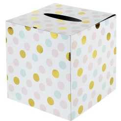 Urne d'anniversaire à poids de couleur rose, vert et doré en carton < Gifi Sale