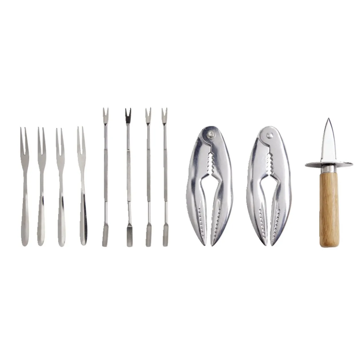 Ustensile pour fruit de mer 11 pièces