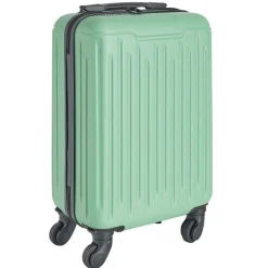 Valise cabine 26L lowcost trolley 4 roulettes amovibles plastique ABS vert < Gifi Outlet