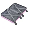 Valise cabine 26L lowcost trolley 4 roulettes amovibles plastique ABS violet