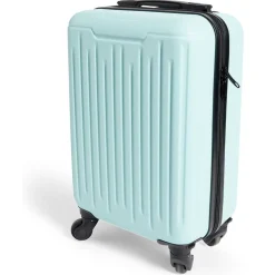 Valise cabine 26L rigide trolley 4 roues amovibles 51cm bleu clair < Gifi Best