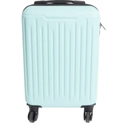Valise cabine 26L rigide trolley 4 roues amovibles 51cm bleu clair < Gifi Best