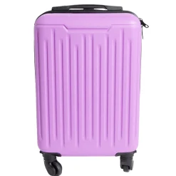 Valise cabine 26L rigide trolley 4 roues amovibles 51cm rose < Gifi Outlet