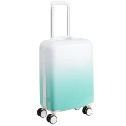 Valise cabine 32L trolley 4 roulettes dégradé bleu 35x20xH55cm < Gifi New