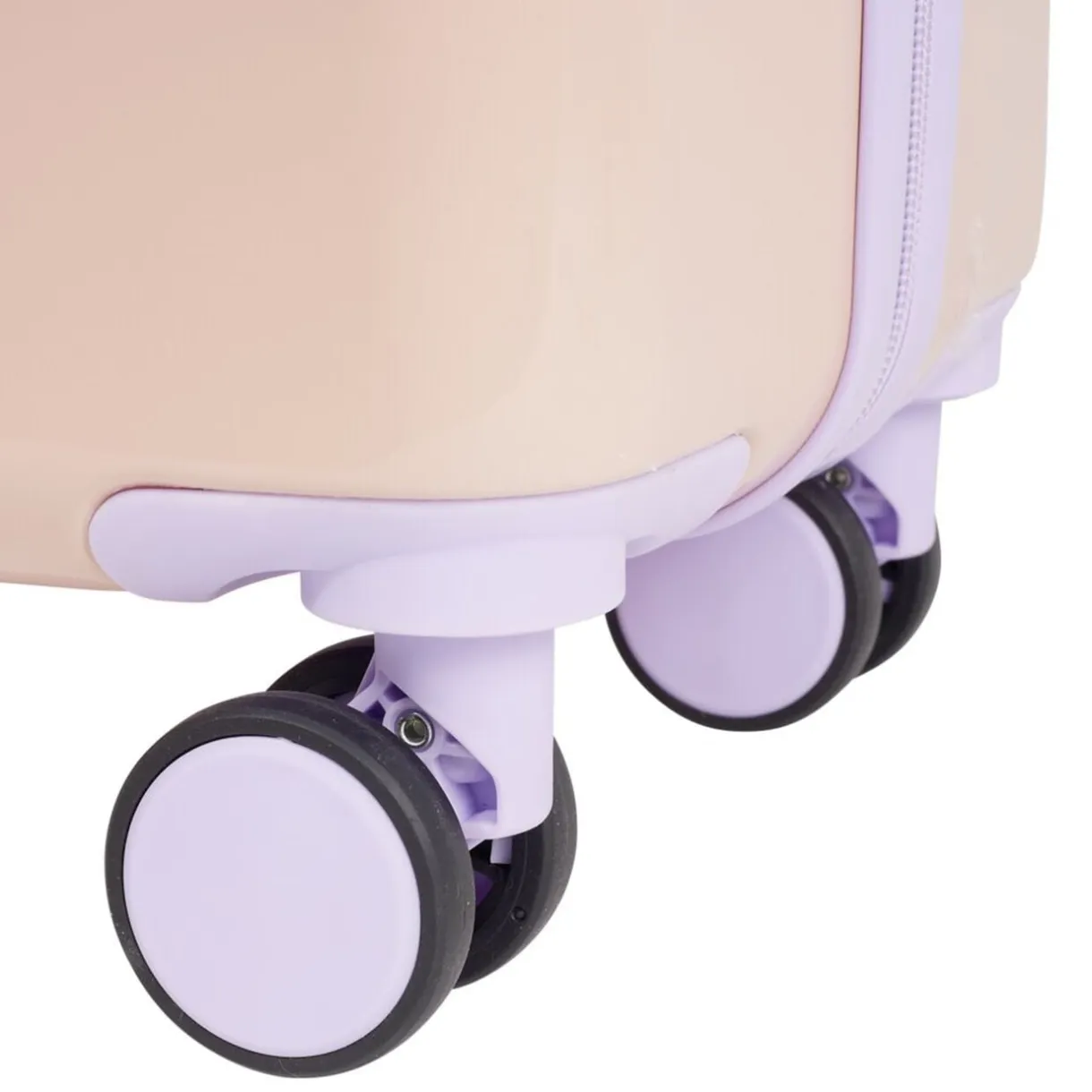 Valise cabine 32L trolley 4 roulettes dégradé violet et rose 35x20xH55cm < Gifi Outlet