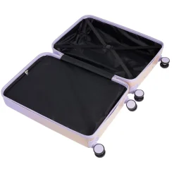 Valise cabine 32L trolley 4 roulettes dégradé violet et rose 35x20xH55cm < Gifi Outlet