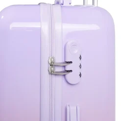 Valise cabine 32L trolley 4 roulettes dégradé violet et rose 35x20xH55cm < Gifi Outlet