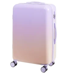 Valise cabine 32L trolley 4 roulettes dégradé violet et rose 35x20xH55cm < Gifi Outlet