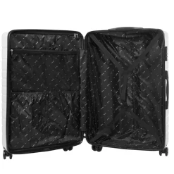Valise cabine plastique rigide 4 roues gris H50cm < Gifi Online