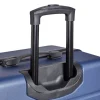 Valise cabine plastique rigide 4 roues bleue H56cm