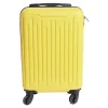 Valise cabine rigide trolley 4 roues 26L jaune