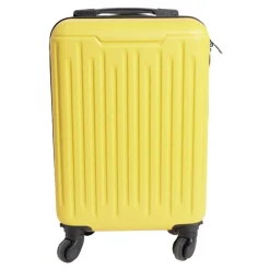 Valise cabine rigide trolley 4 roues 26L jaune