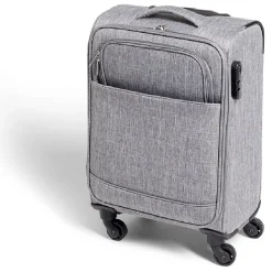 Valise cabine souple 30L 4 roues gris H55cm