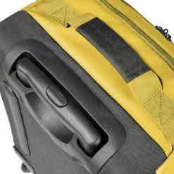 Valise souple 32L taille cabine 2 roues textile jaune 30,5x21xH53cm