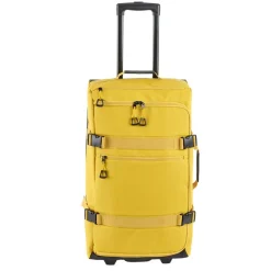 Valise souple 55L taille moyenne 2 roues textile jaune 36,5x24xH66cm < Gifi Sale