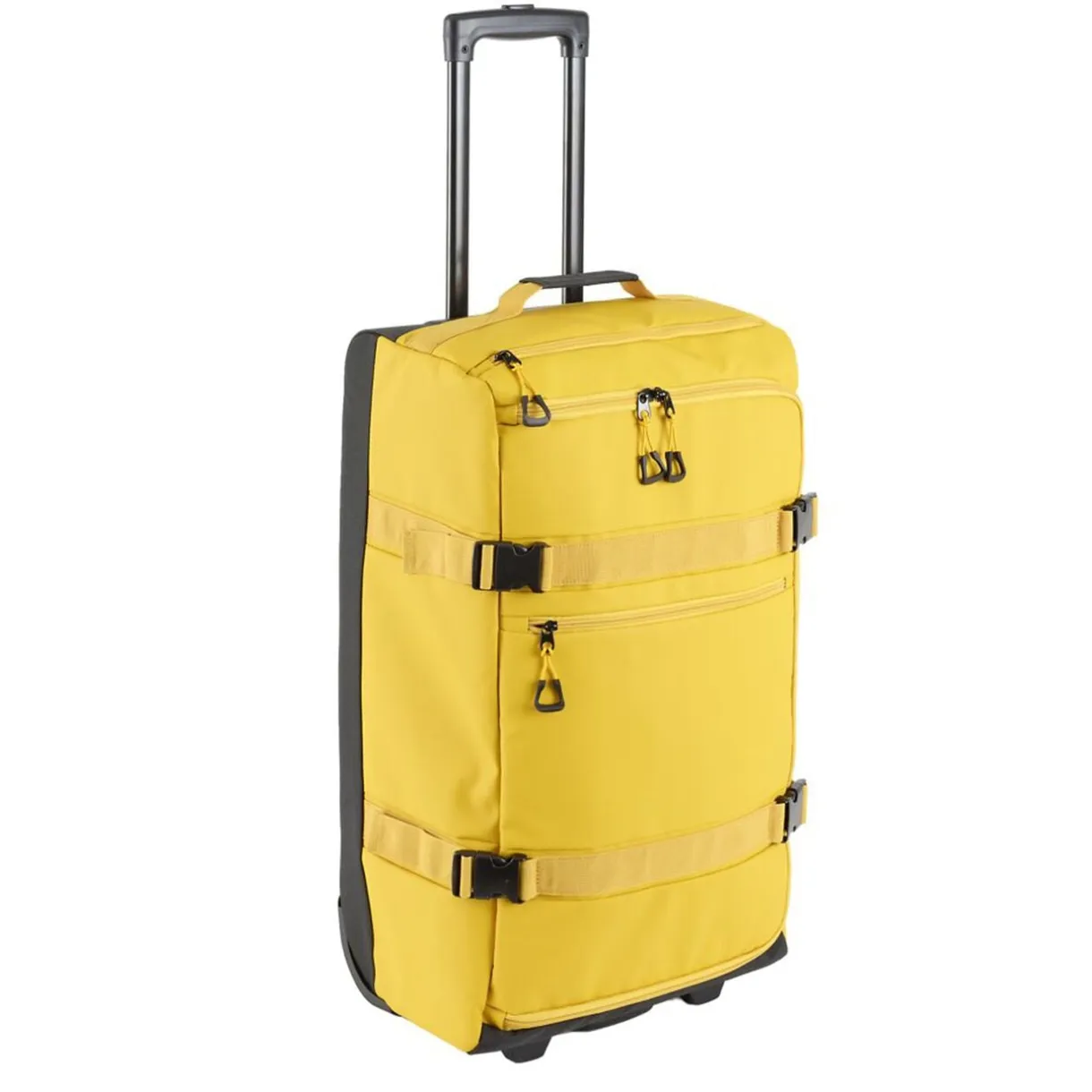 Valise souple 55L taille moyenne 2 roues textile jaune 36,5x24xH66cm < Gifi Sale