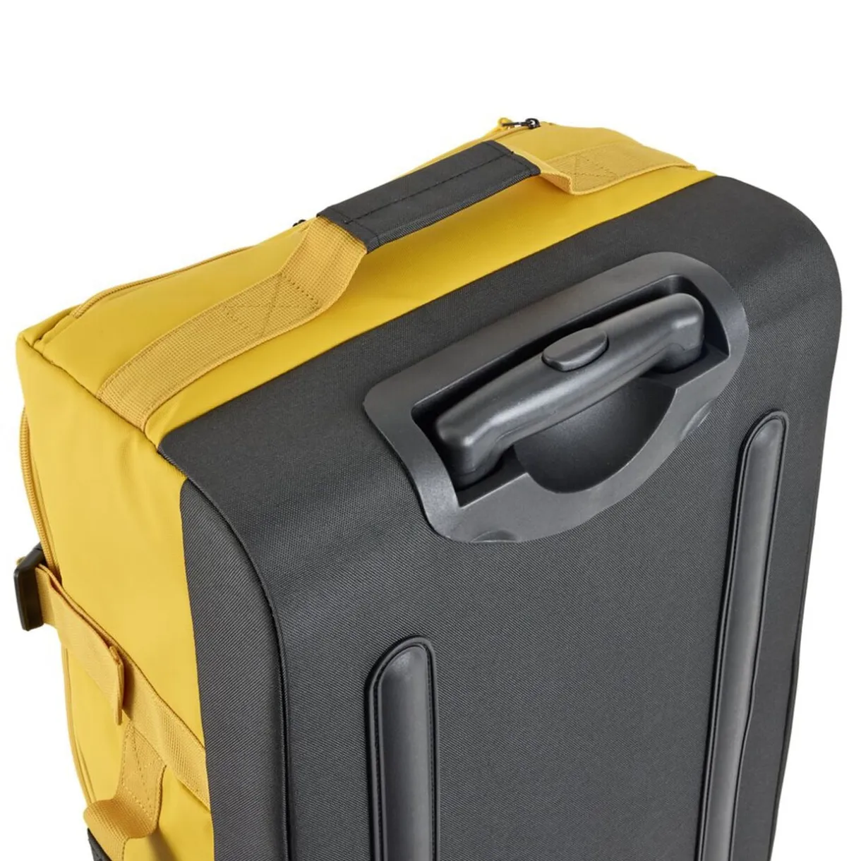 Valise souple 55L taille moyenne 2 roues textile jaune 36,5x24xH66cm < Gifi Sale