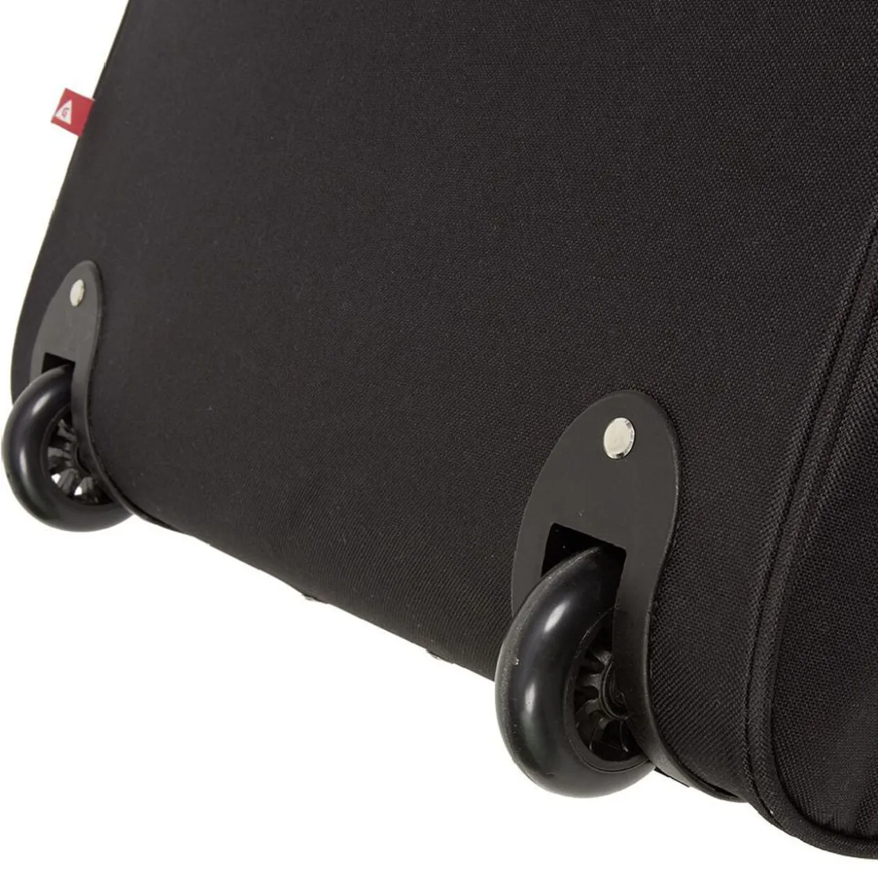Valise trolley souple 2 roues 54L noir H60cm