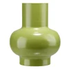 Vase arrondi contemporain métal vert Ø13xH15cm < Gifi Outlet