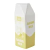 Vase céramique forme brique de lait Banana Milk 7x7xH21cm