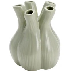 Vase céramique forme 5 bulbes tulipes Ø10xH12cm (2 modèles vert ou blanc) < Gifi Outlet