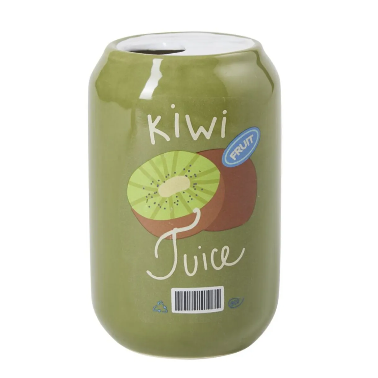 Vase céramique forme canette jus de fruit Ø7x11,5cm (2 modèles) < Gifi Clearance