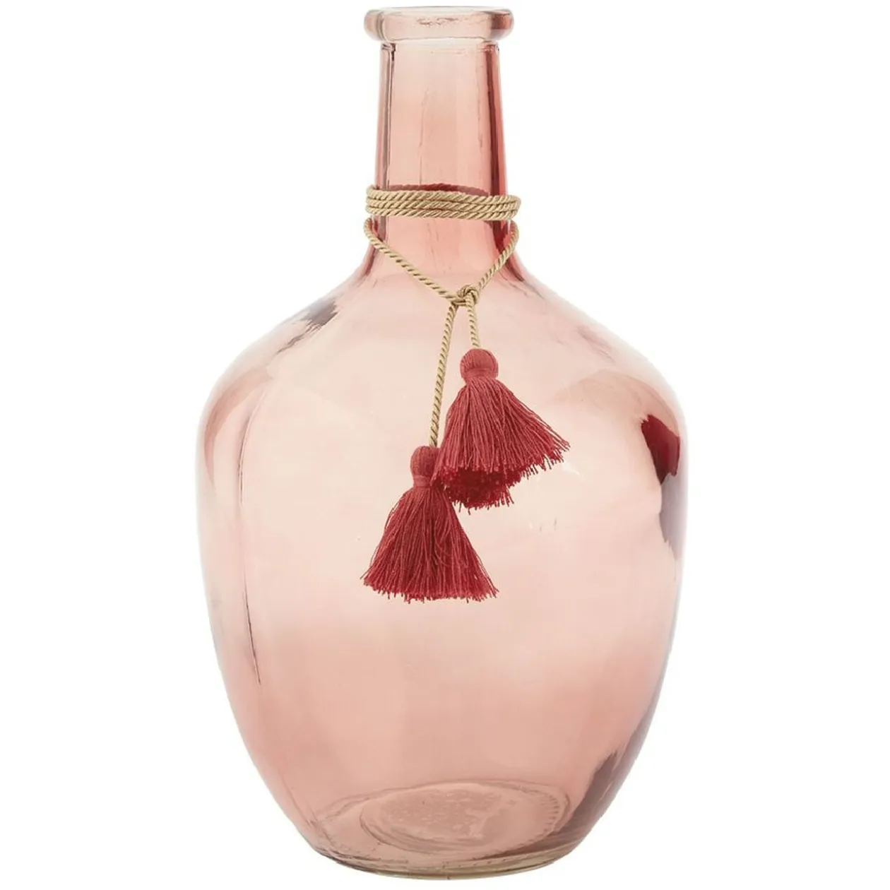 Vase Dame jeanne verre teinté H.30,5 cm