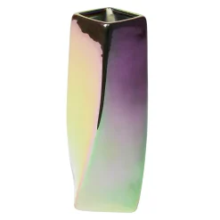 Vase en céramique chromé 6,5x6.5xH15cm (3 modèles)