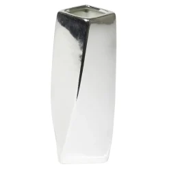 Vase en céramique chromé 6,5x6.5xH15cm (3 modèles)
