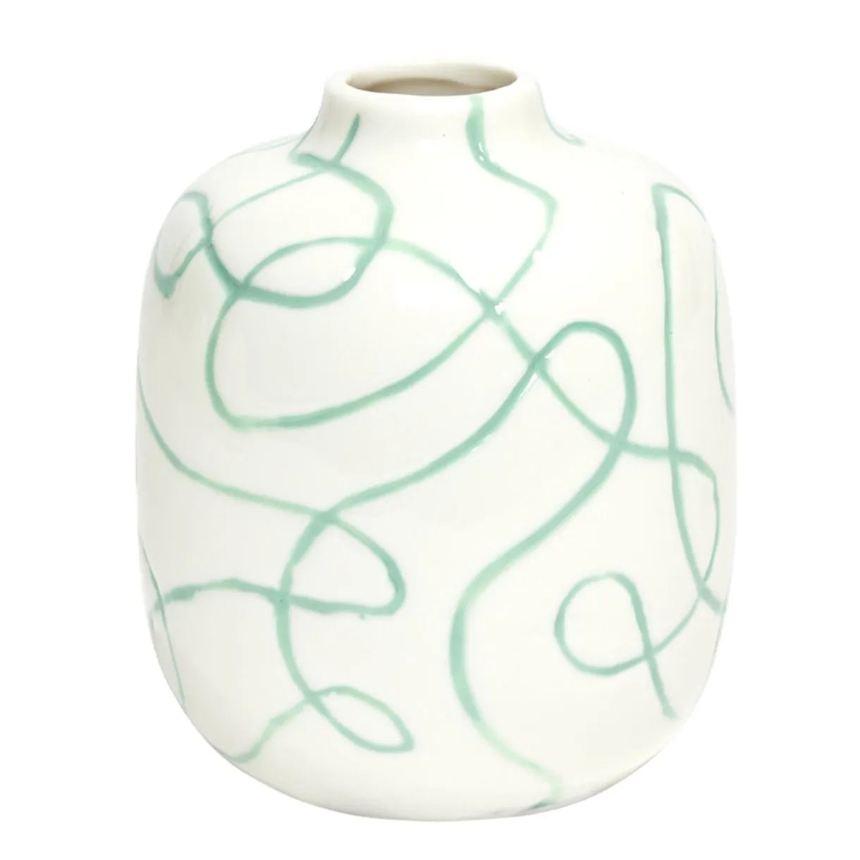 Vase en céramique motif courbe Ø7,5xH9,5cm (3 modèles) < Gifi Hot