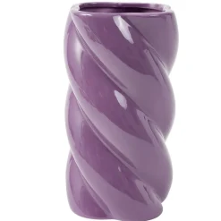 Vase en céramique torsadé Ø12xH20cm (2 modèles) < Gifi Outlet