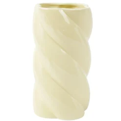Vase en céramique torsadé Ø12xH20cm (2 modèles) < Gifi Outlet