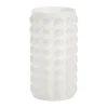 Vase en verre Bubble iridescent blanc Ø12xH21,5cm