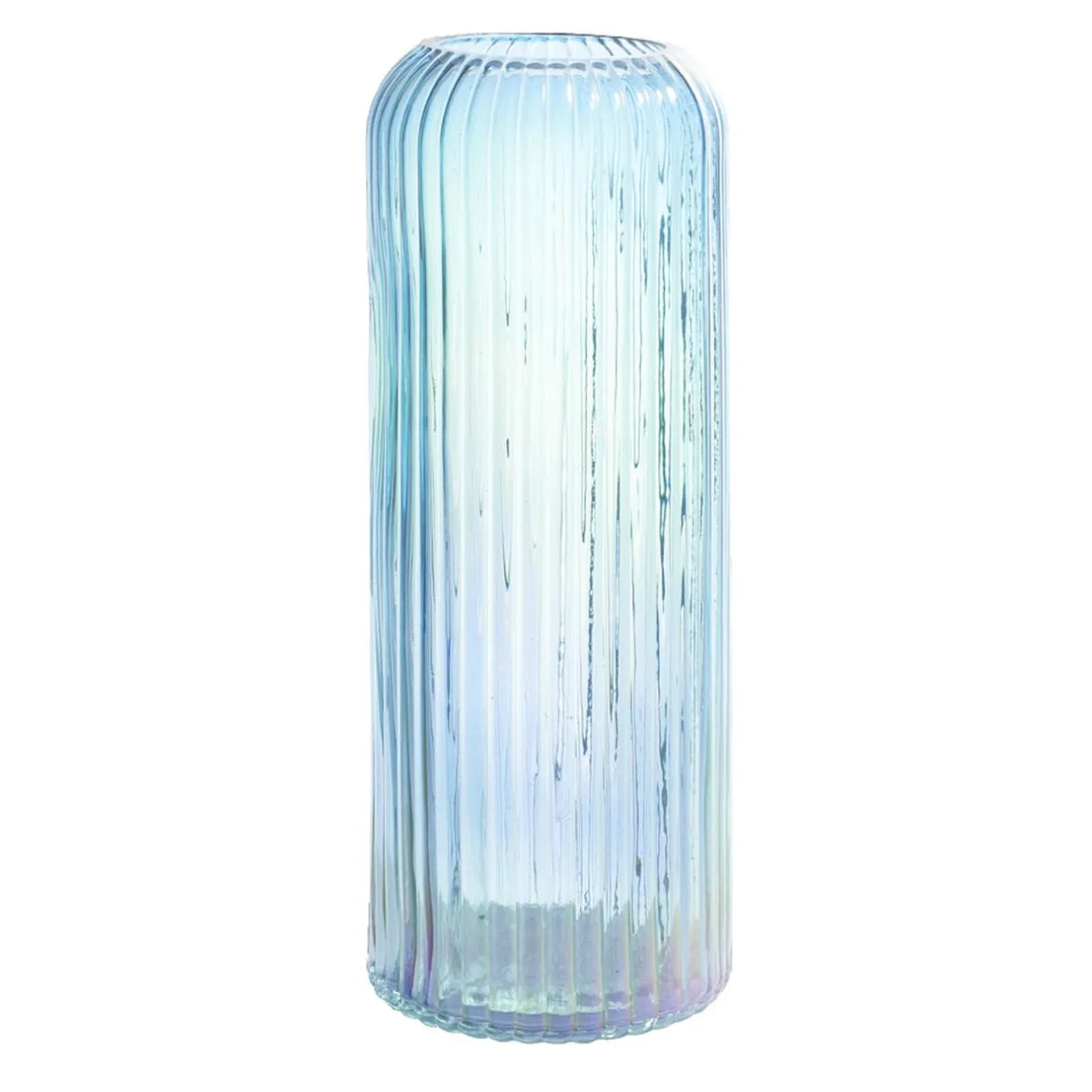 Vase en verre coloré Ø10xH25cm (2 modèles) < Gifi Clearance