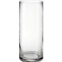 Vase en verre Ø11xH26cm (2 modèles)