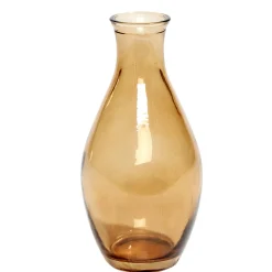Vase en verre 4x2,5xH11cm (3 modèles)