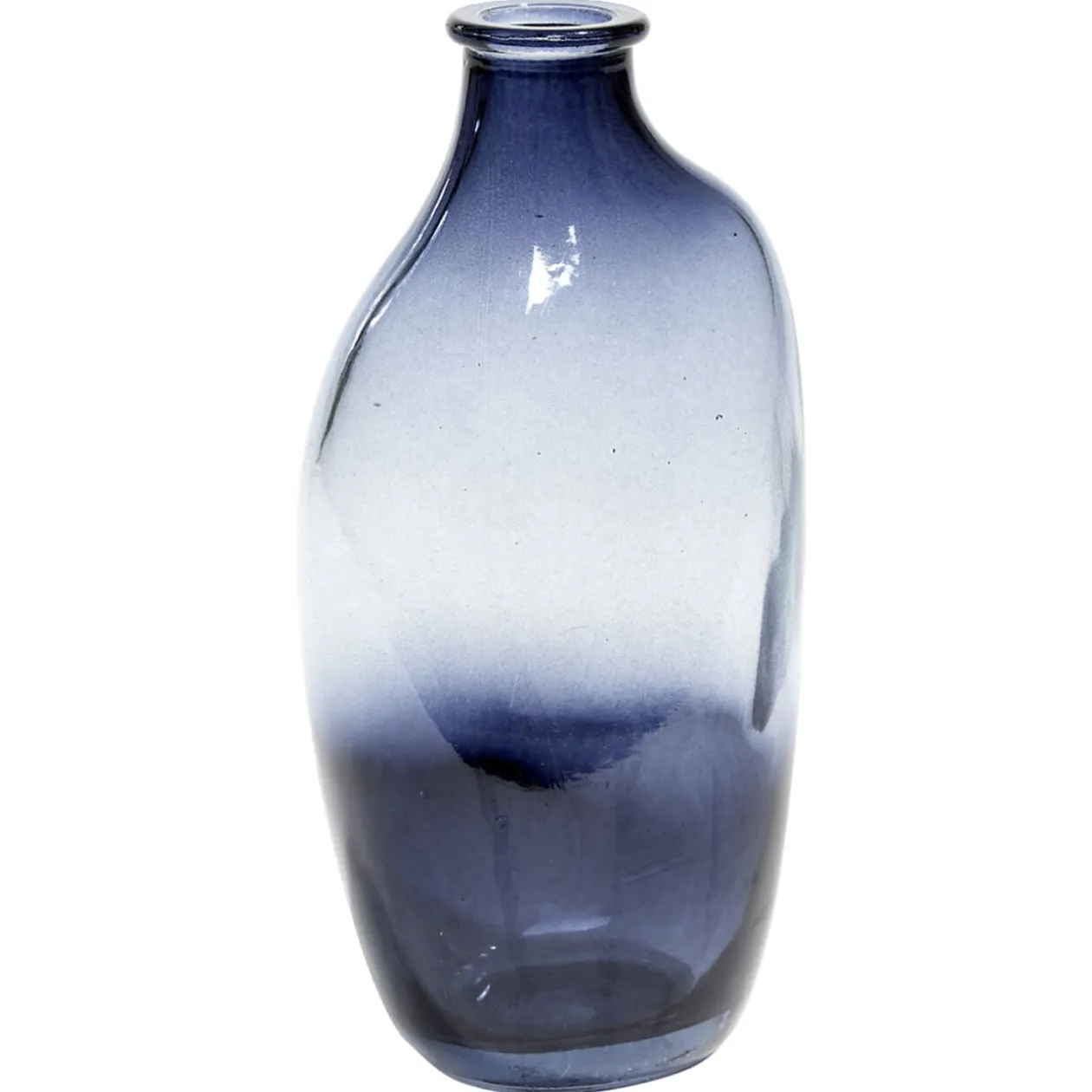 Vase en verre 4x2,5xH11cm (3 modèles)