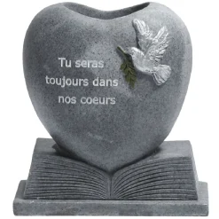 Vase funéraire en forme de coeur < Gifi Best