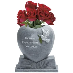 Vase funéraire en forme de coeur < Gifi Best