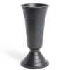 Vase funéraire noir Ø20xH35cm