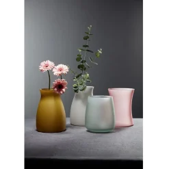 Vase Pampa en verre jaune moutarde mat < Gifi Best