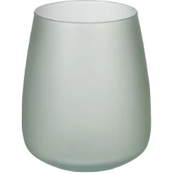 Vase Pampa en verre vert mat < Gifi Discount