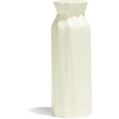 Vase plastique effet origami Ø7,5xH20,5cm - 4 coloris