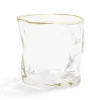 Vase verre froissé transparent Ø7,5xH7,7cm
