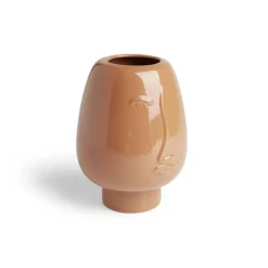 Vase visage céramique marron Ø13xH18cm < Gifi Hot