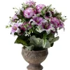 Vasque ciment roses lys pensées bruyère Ø40xH40cm