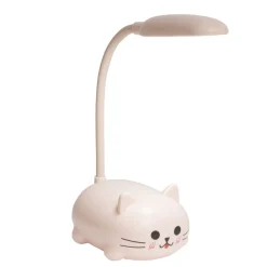 Veilleuse kawaii LED chat 11x8,5xH21cm
