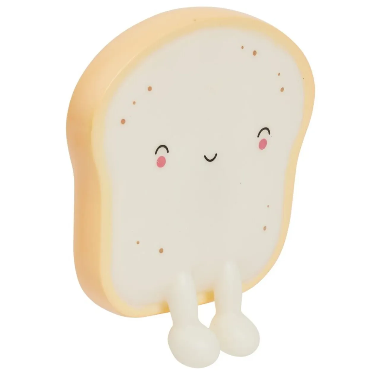 Veilleuse kawaii toast brioche LED couleurs changeantes 13x2xH15cm